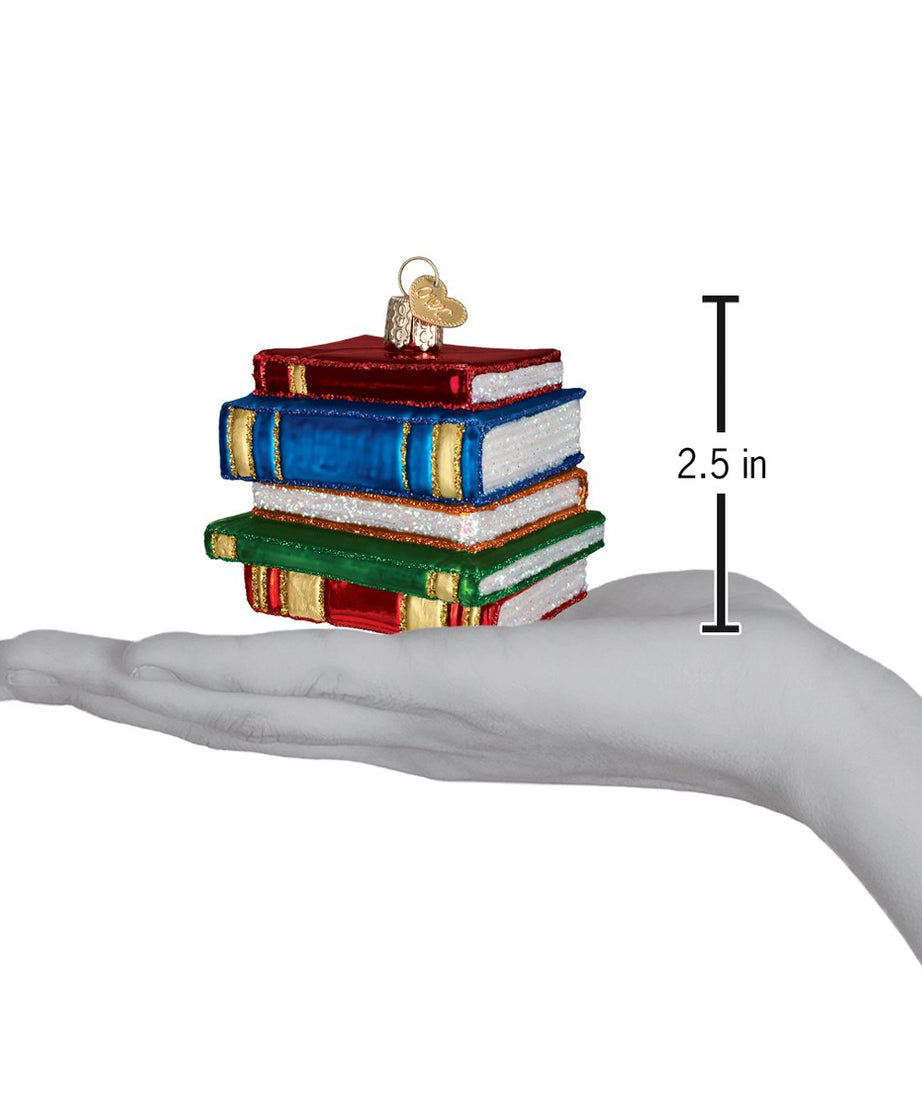 Stack Of Books Ornament