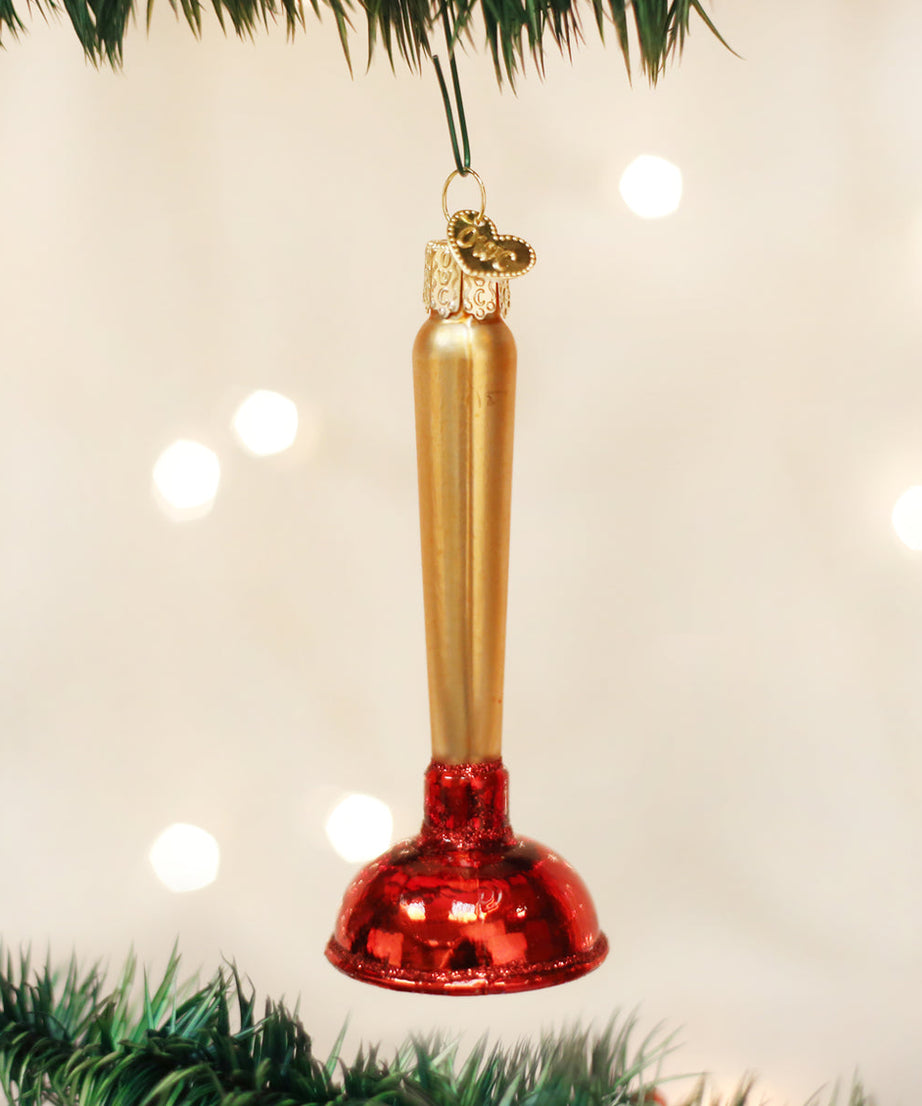 Toilet Plunger Ornament