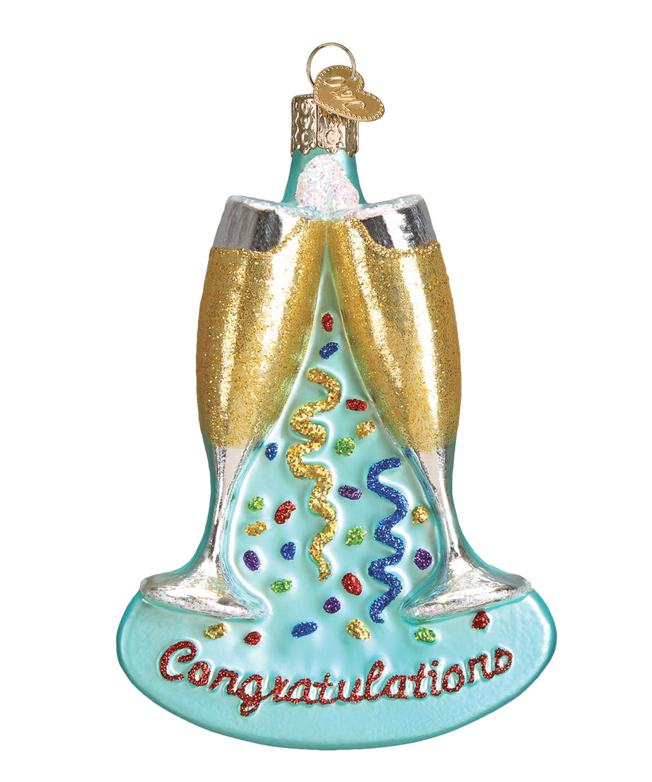 Champagne Toast Ornament