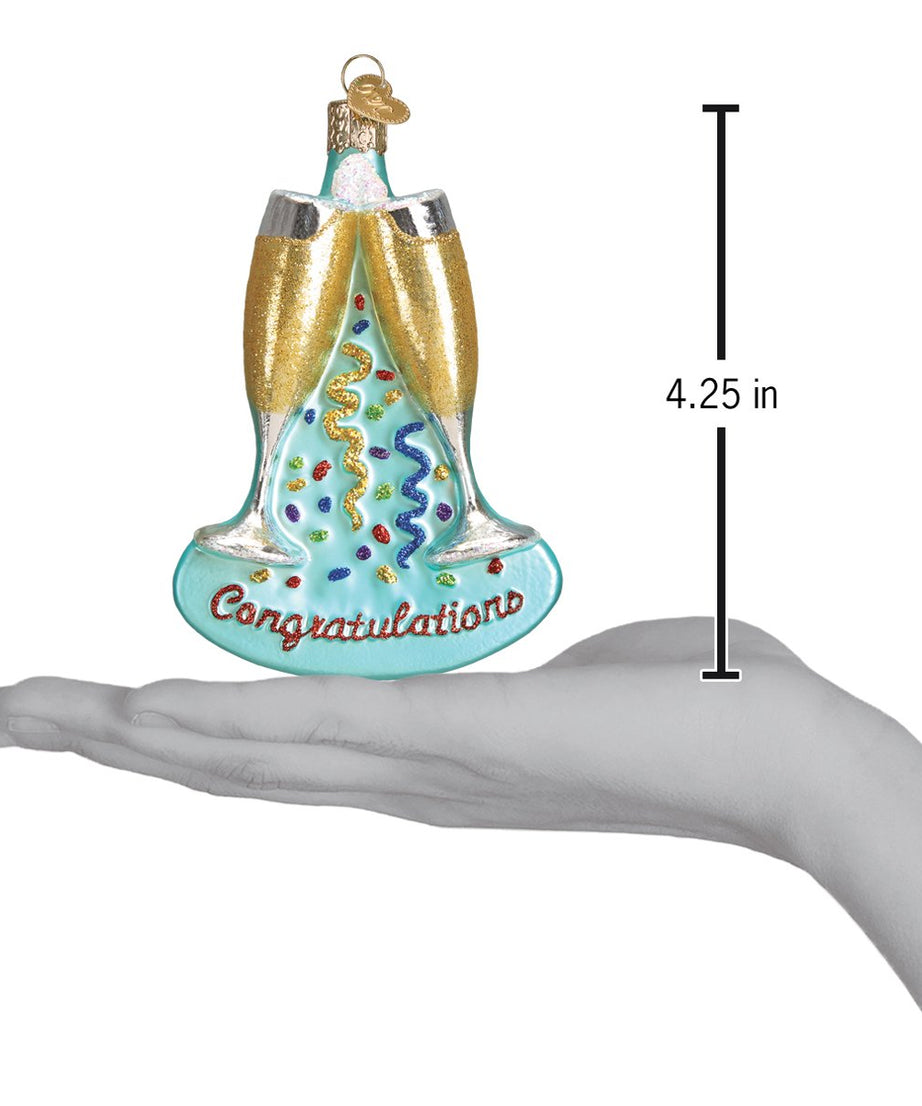 Champagne Toast Ornament