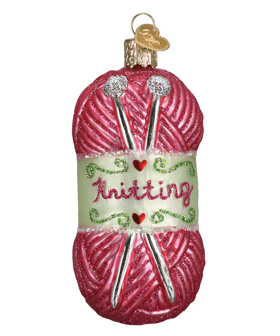 Knitting Yarn Ornament