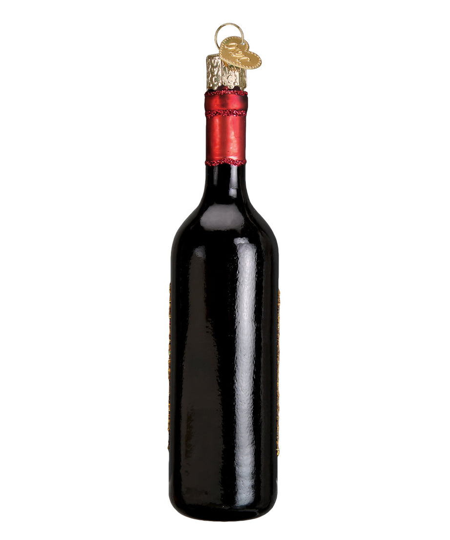 Red Wine Bottle Ornament