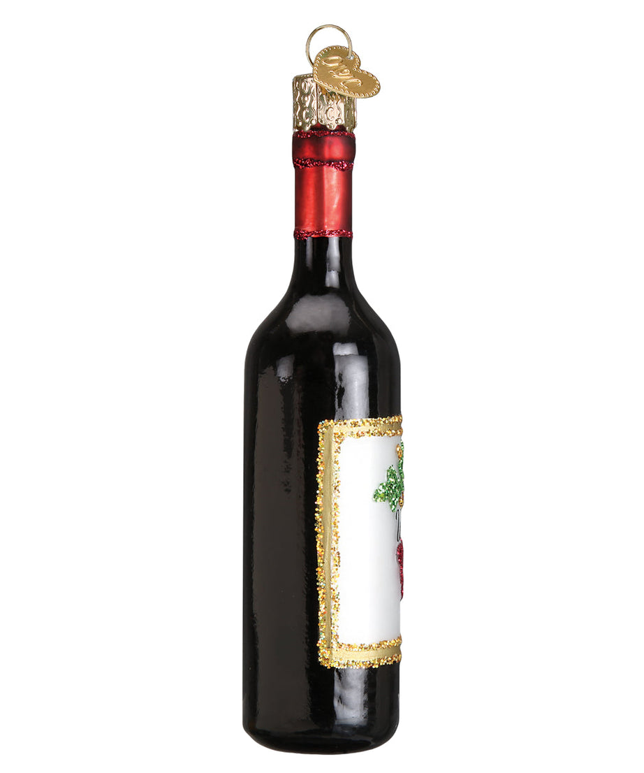 Red Wine Bottle Ornament
