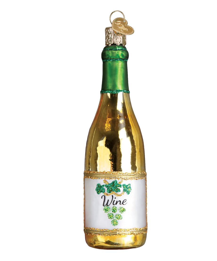 White Wine Bottle Ornament