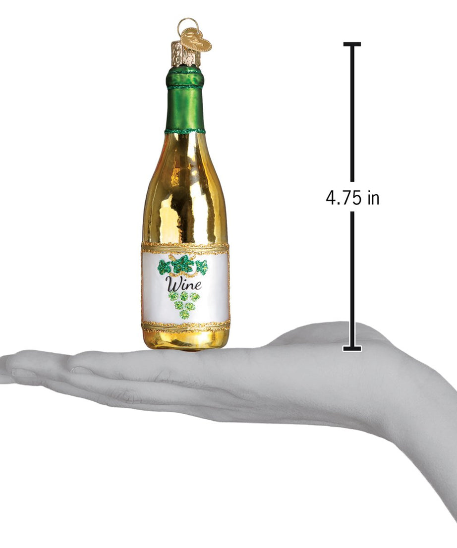 White Wine Bottle Ornament