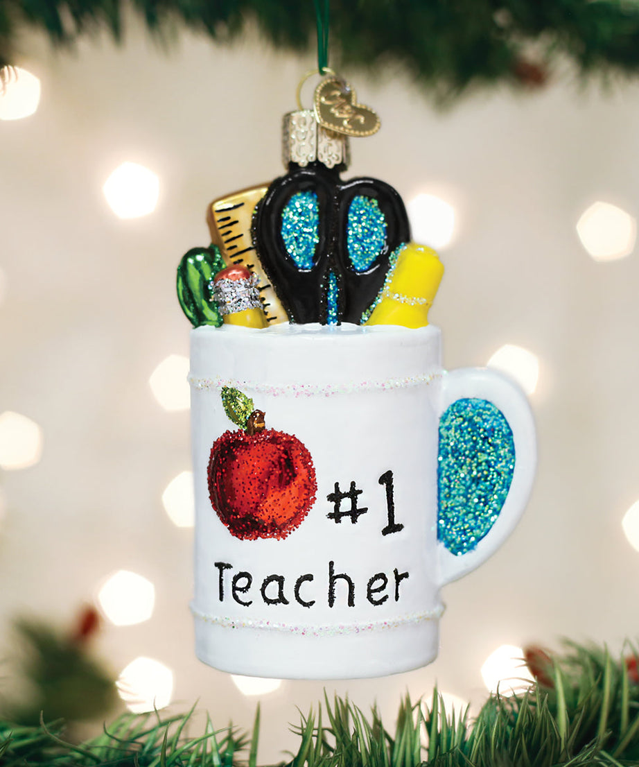 Best Teacher Mug Ornament