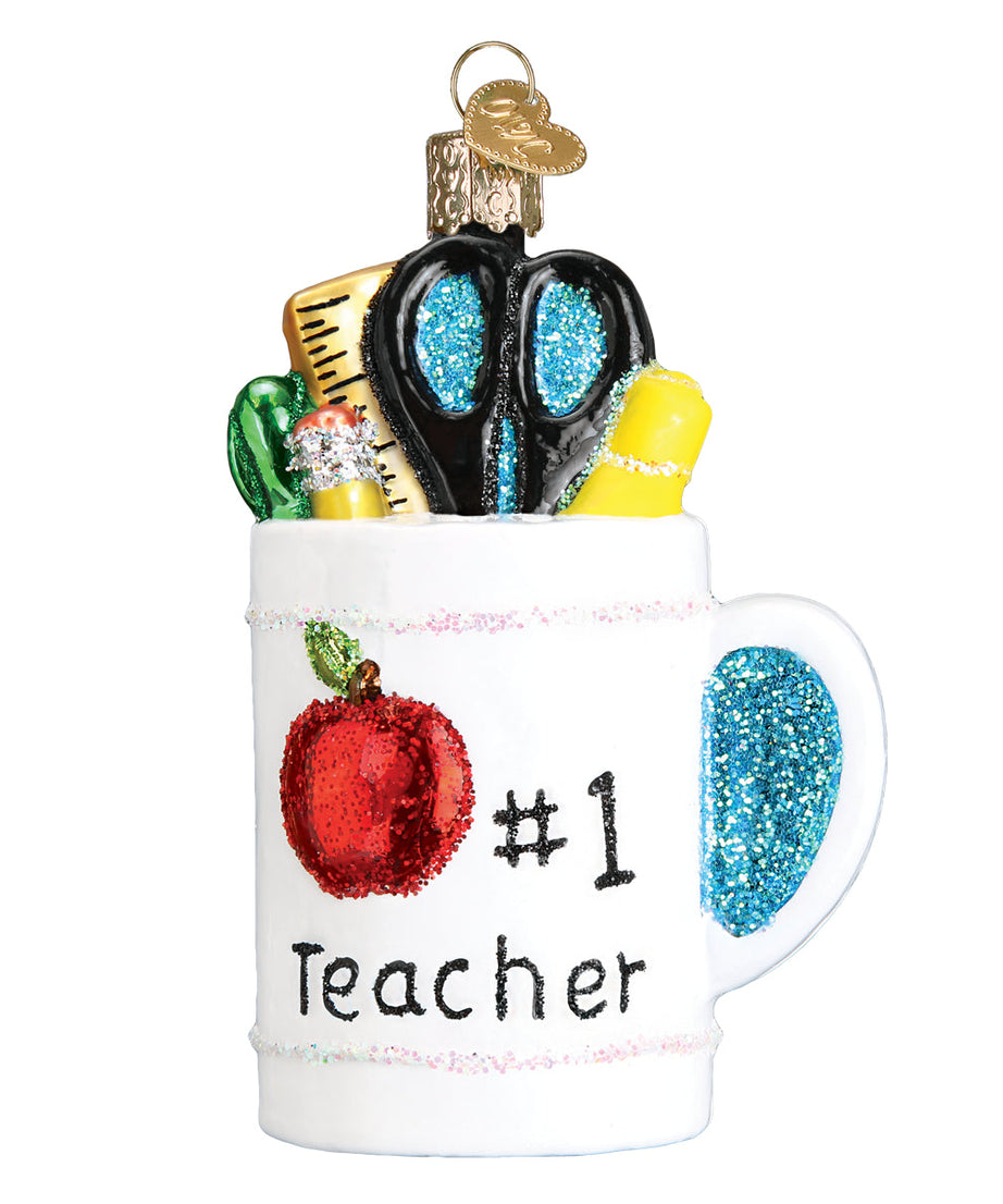 Best Teacher Mug Ornament