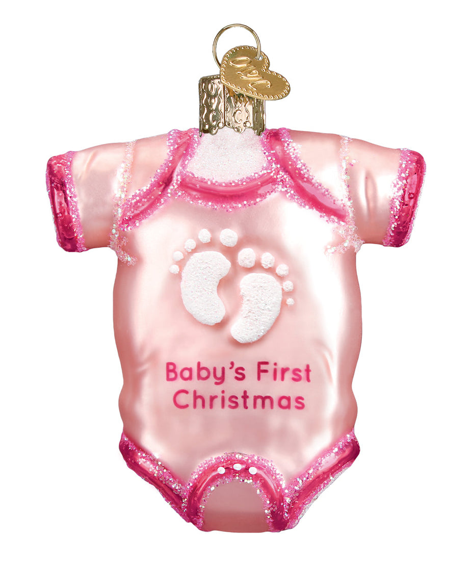 Pink Baby Onesie Ornament