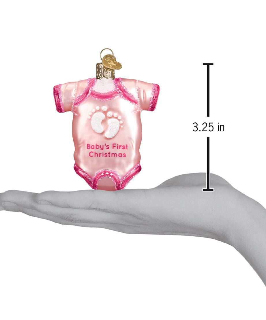 Pink Baby Onesie Ornament