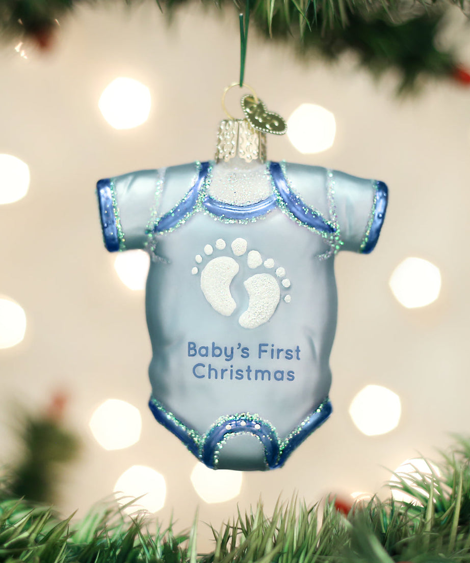 Blue Baby Onesie Ornament