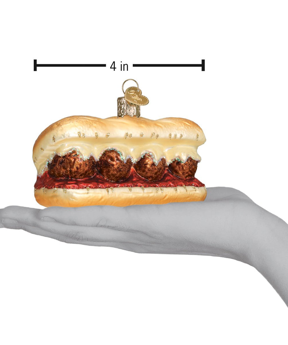 Meatball Sandwich Ornament