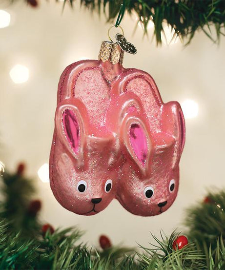 Bunny Slippers Ornament