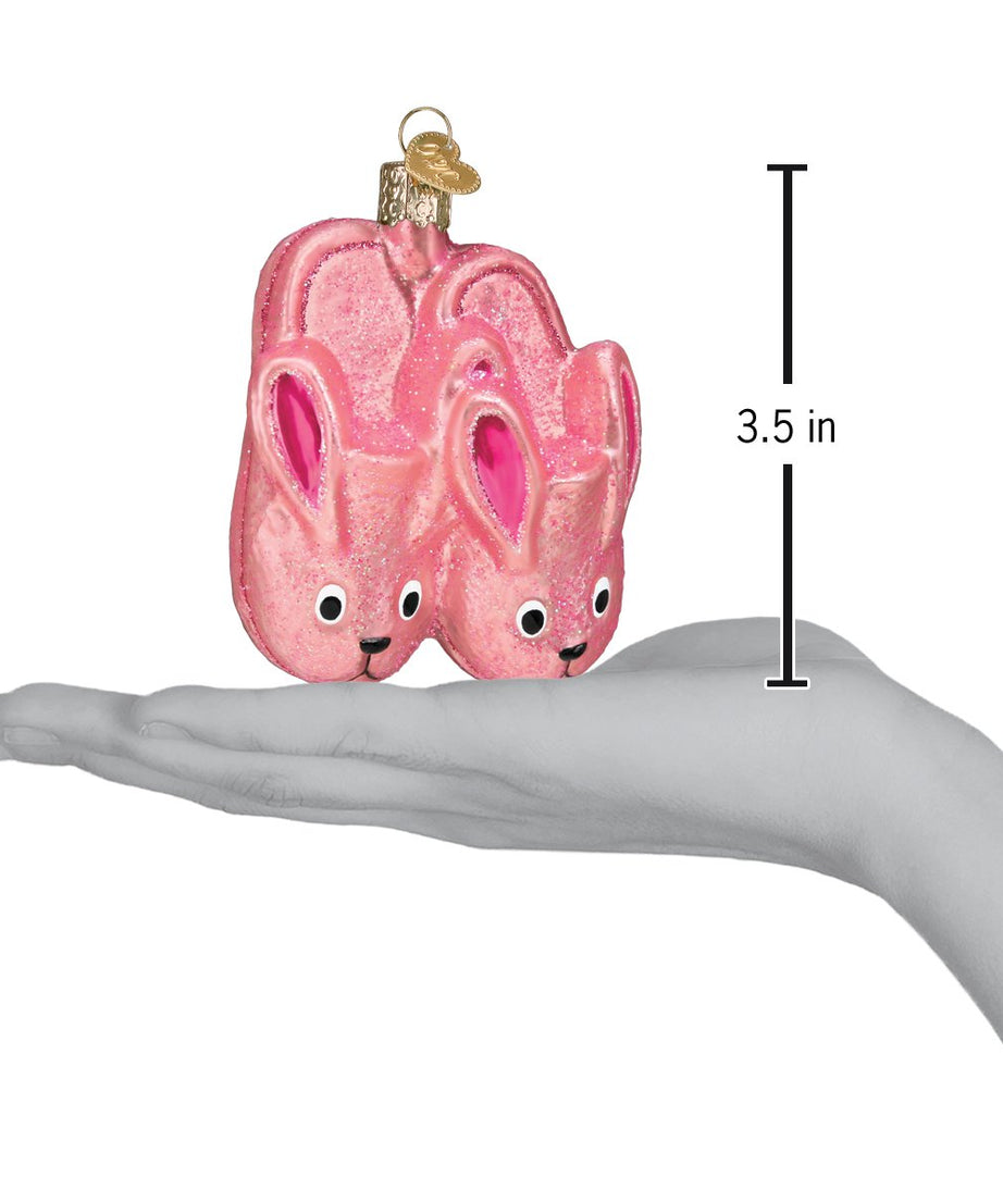 Bunny Slippers Ornament