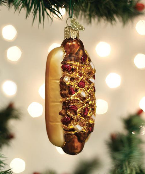Chili Cheese Dog Ornament