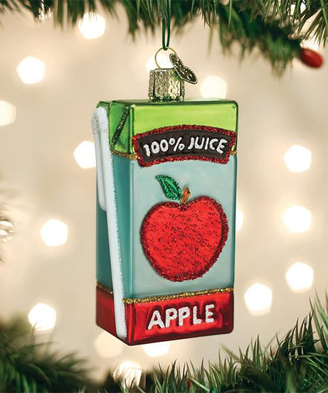 Apple Juice Box Ornament