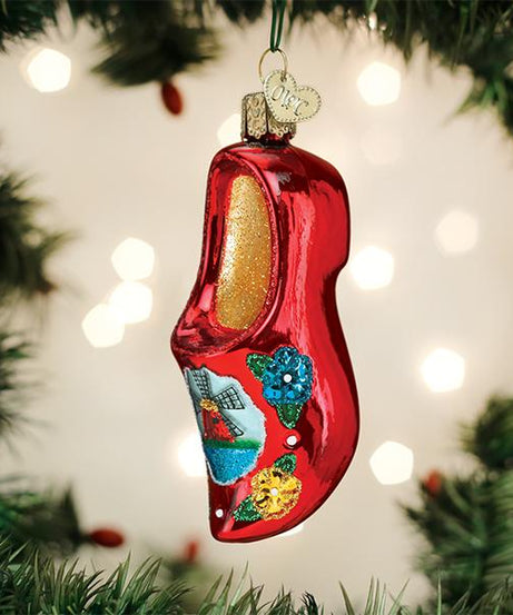 Wooden Clog Ornament