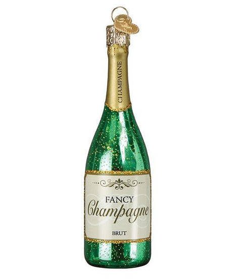 Fancy Champagne Bottle Ornament