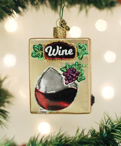 Boxed Wine Ornament