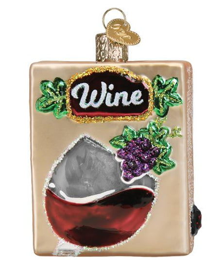 Boxed Wine Ornament