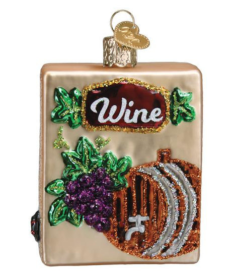 Boxed Wine Ornament