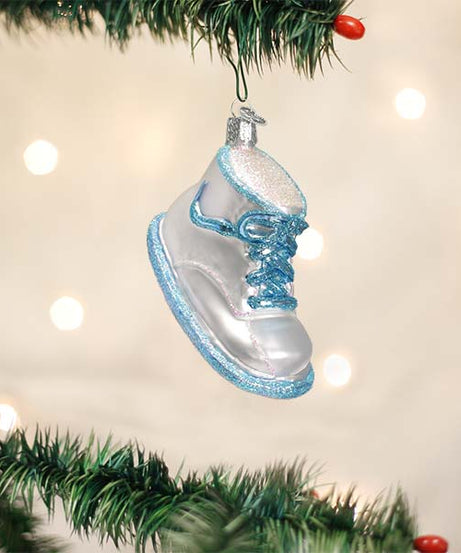 Blue Baby Shoe Ornament