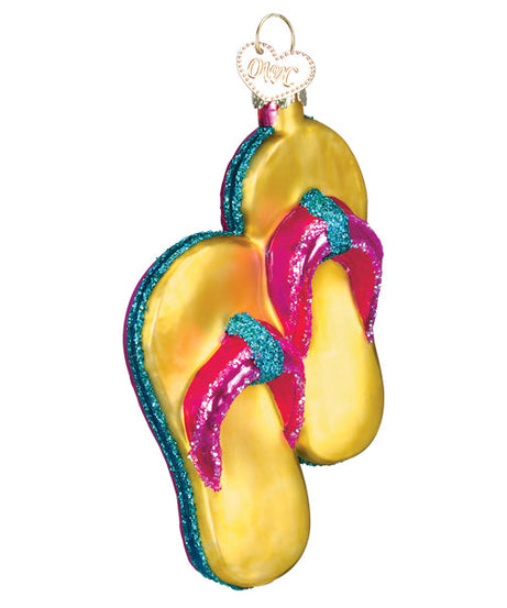 Yellow Flip-flops Ornament