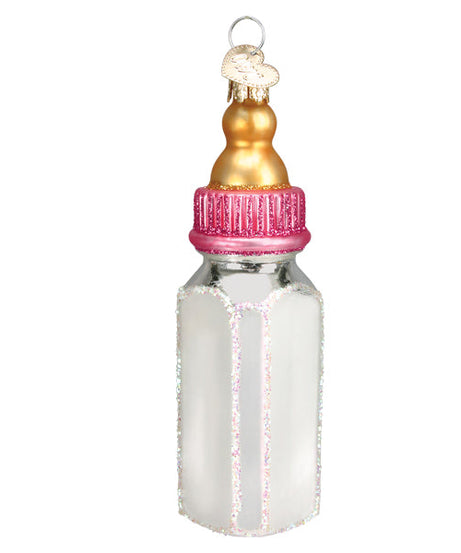 Girl Baby Bottle Ornament