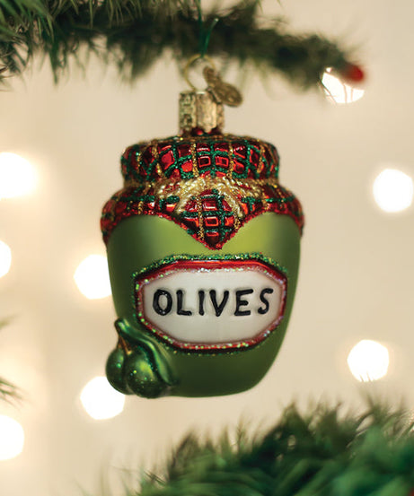 Jar Of Olives Ornament