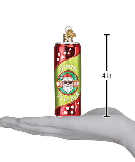 Santa Seltzer Ornament
