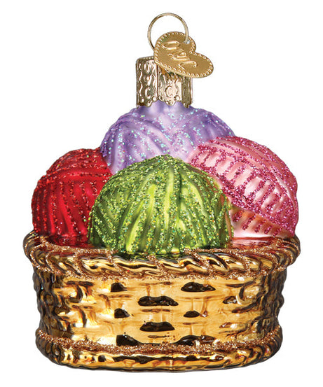Basket Of Yarn Ornament