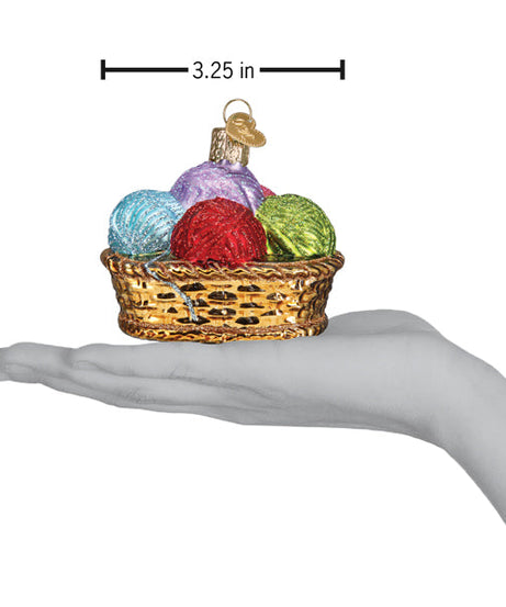 Basket Of Yarn Ornament