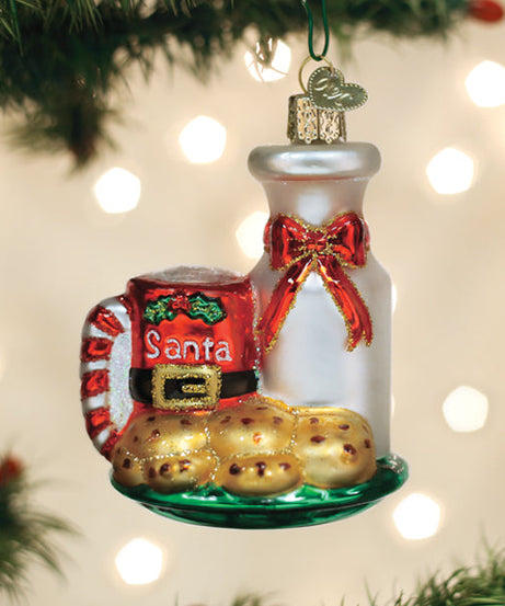 Santa's Milk & Cookies Ornament