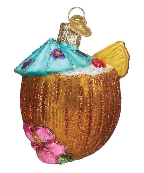 Tropical Coconut Drink Ornament