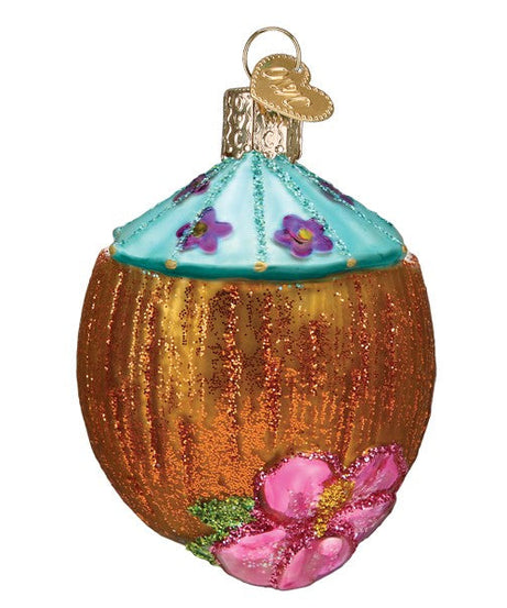 Tropical Coconut Drink Ornament