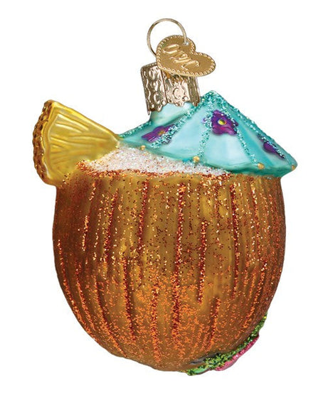 Tropical Coconut Drink Ornament