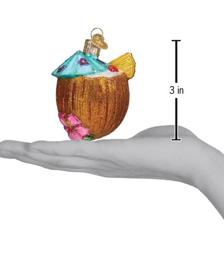 Tropical Coconut Drink Ornament