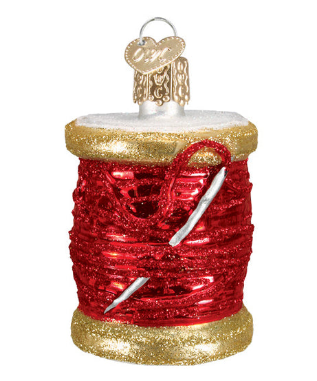 Red Spool Of Thread Ornament