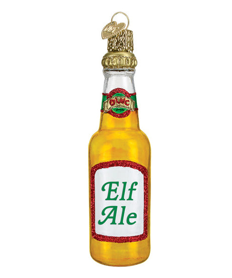 Elf Ale Beer Bottle Ornament