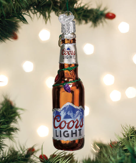 Holiday Coors Light Bottle Ornament