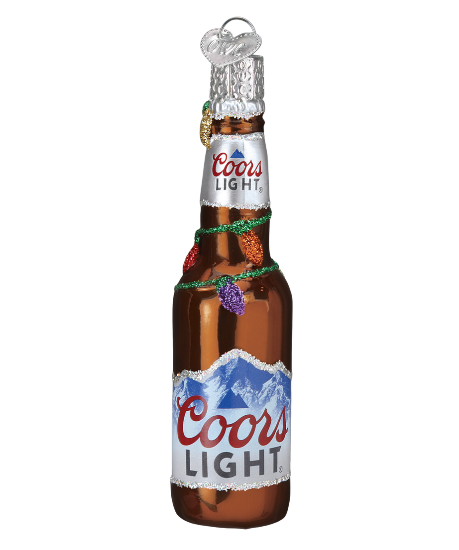 Holiday Coors Light Bottle Ornament