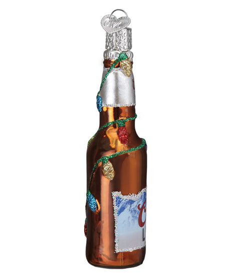 Holiday Coors Light Bottle Ornament