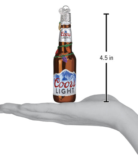 Holiday Coors Light Bottle Ornament
