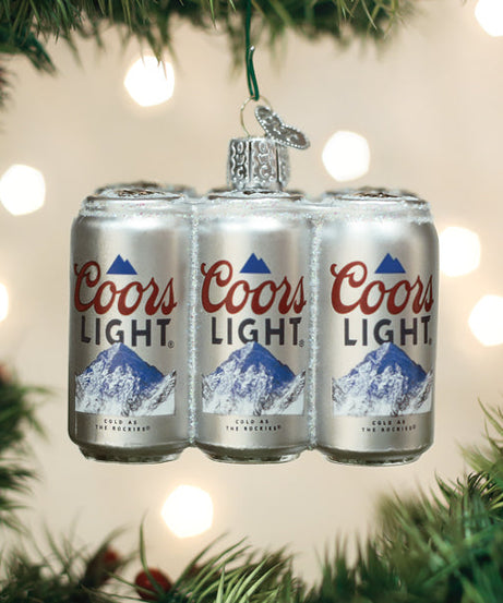 Coors Light Six Pack Ornament