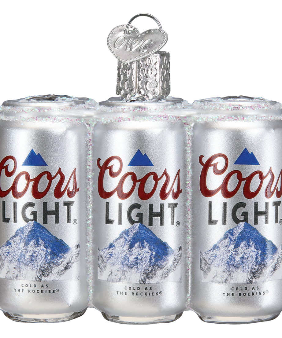 Coors Light Six Pack Ornament