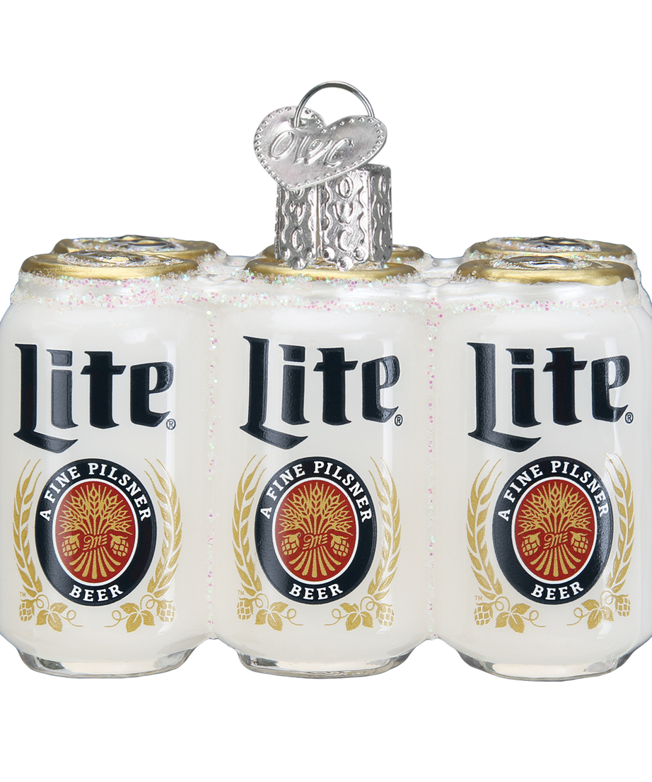 Miller Lite Six Pack Ornament