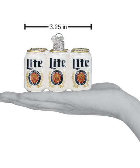 Miller Lite Six Pack Ornament