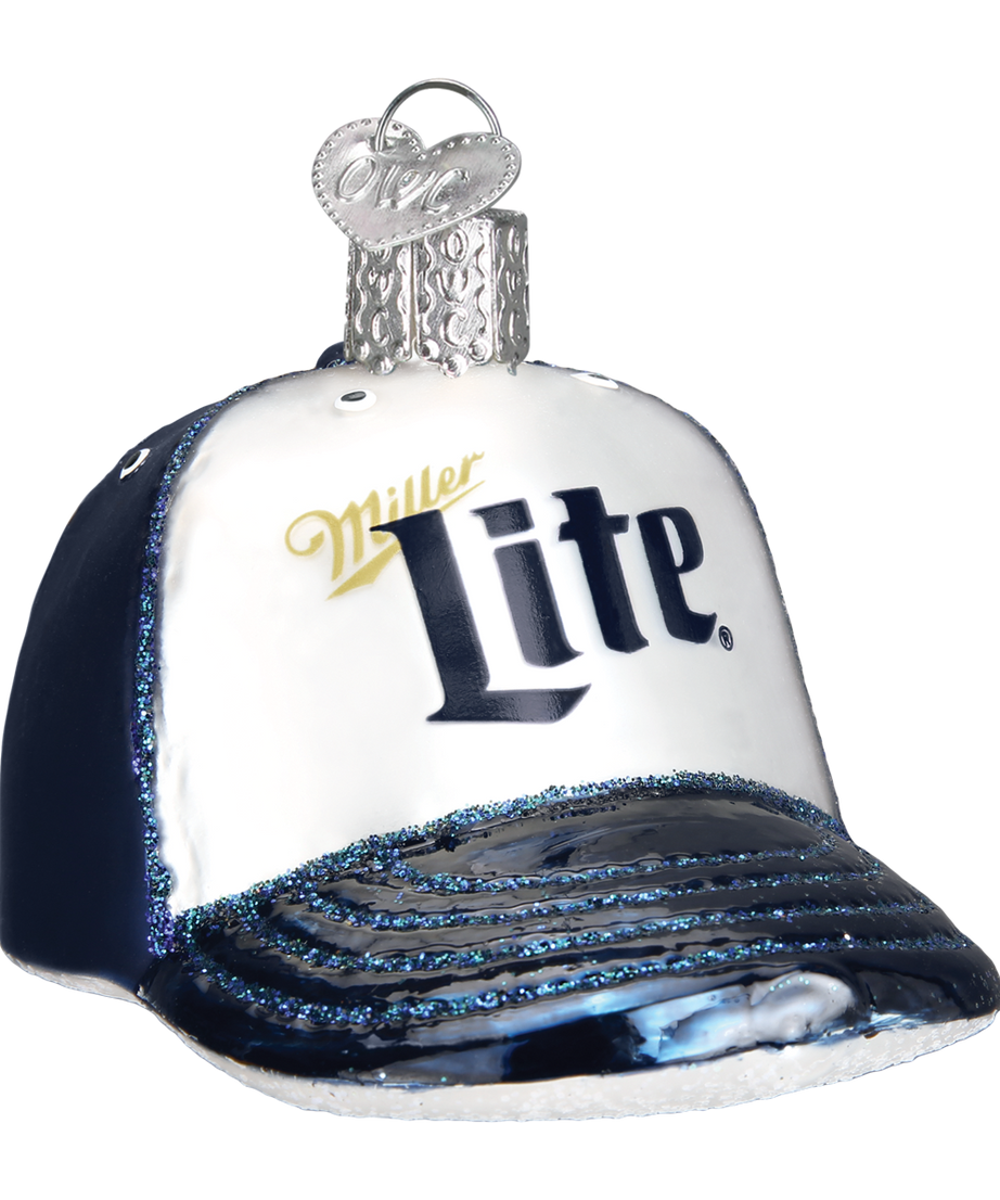 Miller Lite Baseball Cap Ornament
