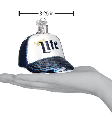 Miller Lite Baseball Cap Ornament
