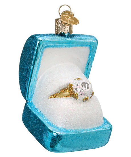 Something Blue Ring Box Ornament - Grazingbelles