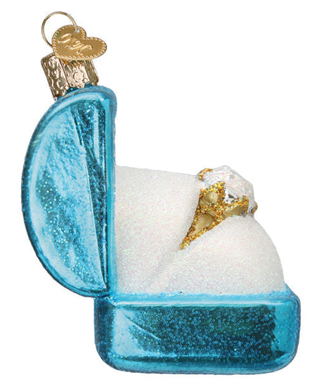 Something Blue Ring Box Ornament - Grazingbelles